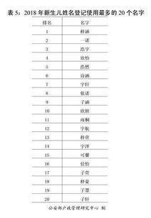 2018年全国姓名报告发布 这50个字新生儿使用最多 