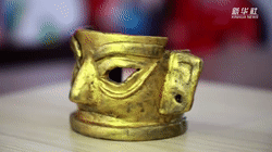 惊艳 这个三星堆黄金面具,竟是用 米 做的