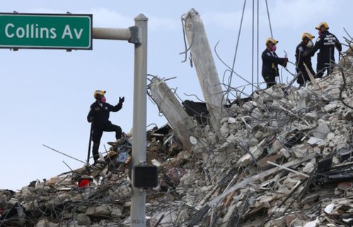 美媒 美公寓大楼倒塌后9人或幸存数小时 但未被救援队发现