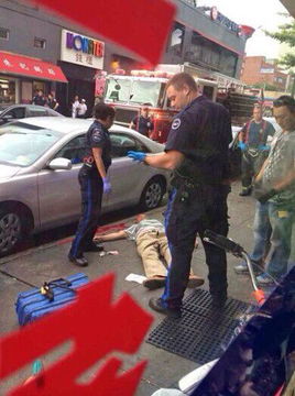 纽约5旬华人男子中秋节闹市枪杀华人女子后自杀 疑为情杀