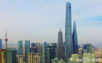 中国第一高楼上海中心大厦完工 总高度632米