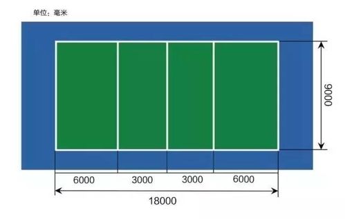 标准排球场场地尺寸