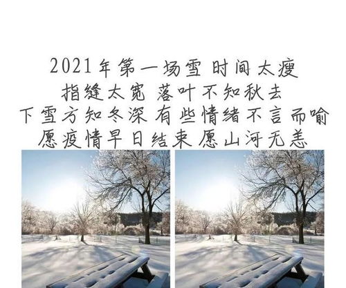 2021第一场雪发朋友圈的句子