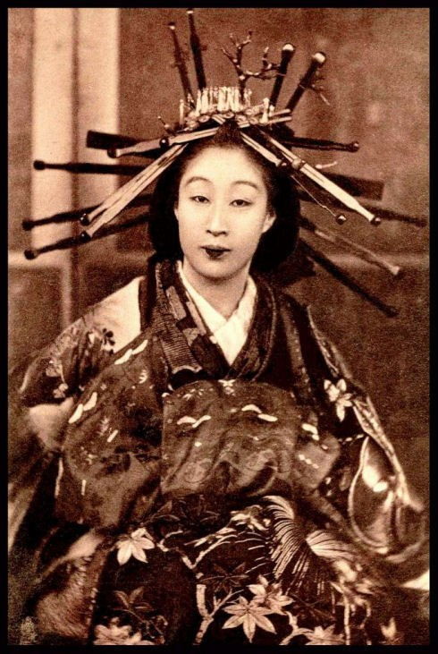日本幕府时期的花魁照片 日本的幕府统治时期