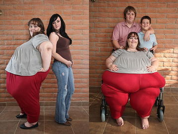 美国680斤女子与厨师男友订婚乐享肥胖生活 