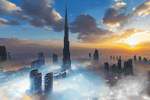 迪拜又出新地标 会旋转的 涡轮 大楼,两天自转一圈