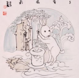 中秋节的故事 玉兔捣药