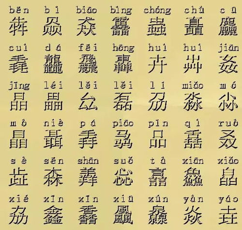 三个 字 摞一起念什么 35个叠字考验你的汉字水平