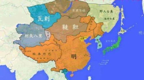明朝的时候,中国和沙俄接壤吗 中间还隔着一个国家