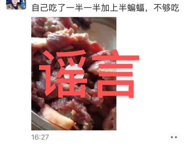 海南白沙一男子在网上晒吃蝙蝠肉蹭热度 造成不良影响