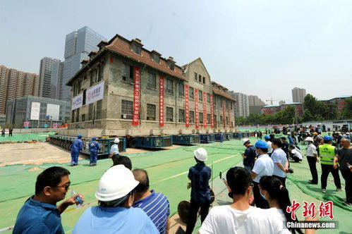 济南百年建筑完成76米整体平移(山东济南百年老建筑)