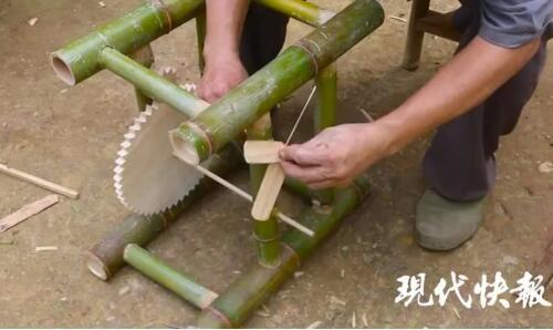 油管网红阿木爷爷:最骄傲的作品是给孙子做的泡泡机 鲁班凳、中