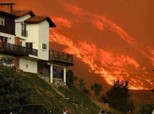 前所未有的!美国加州山火不断燃烧 8200座建筑被毁 超过5(美国遭遇前所未有的危机)