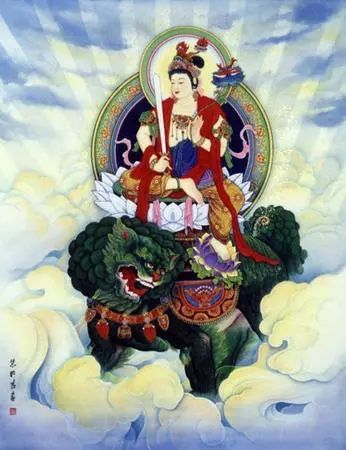 佛教信徒会用各种方式纪念文殊菩萨的生日