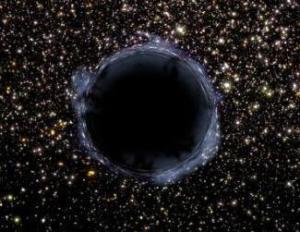数百个黑洞形成的球形黑洞组可以吞噬通过的星星和星云