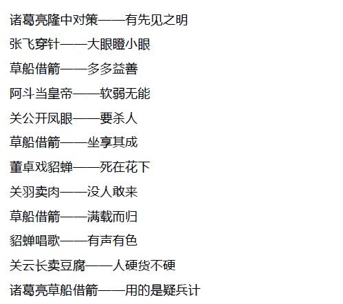 关于中国四大名字的歇后语 中国的四大名著是谁